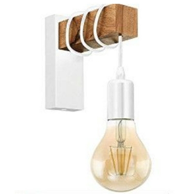 Wooden Wall Mounted Light Rustic 1 Light Unique Wall Sconce Lighting for Restaurant and Bar