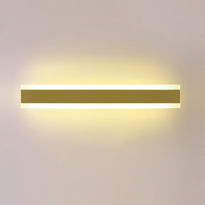 Arcylic Linear Surface Wall Sconce 2.5 Inchs Wide Minimalist LED Wall Mounted Lamp