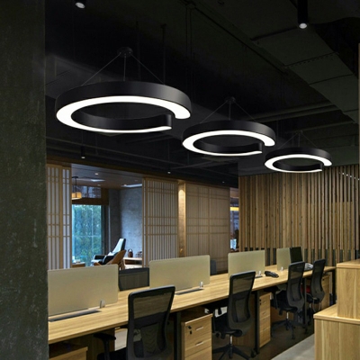 C Shape Ceiling Lamp Novelty Modern 3 Inchs Height LED Acrylic Suspension Pendant Light