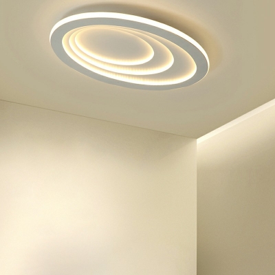 LED Metal Ceiling Mount Lamp Golden Geometric Light Acrylic Suspension Ceiling Light Fixture Living Room