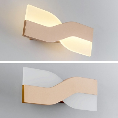 Metal and Arcylic Wall Light LED Simple Style Wall Sconce for Study Room Bathroom