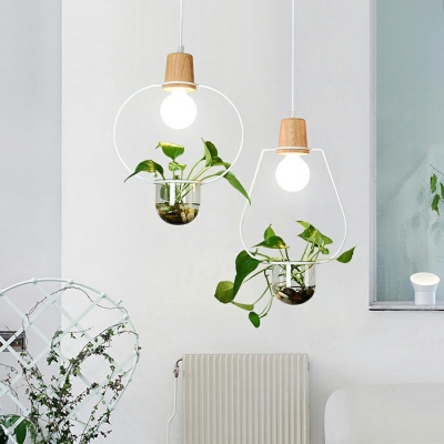 Metal Pendant Lamp Industrial 1 Head Dining Table Suspended Light Fixture without Botany