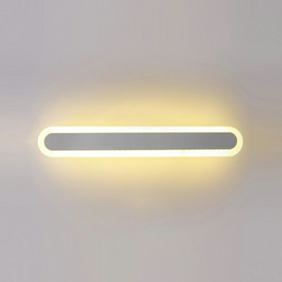 Arcylic Linear Surface Wall Sconce 2.5 Inchs Wide Minimalist LED Wall Mounted Lamp