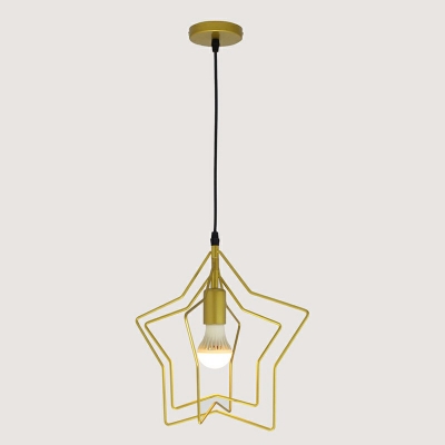 Industrial Corridor Pendant Metal Frame 11.5 Inchs Height Hanging Lamp with 47 Inchs Height Adjustable Cord