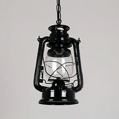 Kerosene Pendulum Light Nautical Clear Glass 1 Bulb 6.5 Inchs Wide Bedroom Hanging Pendant