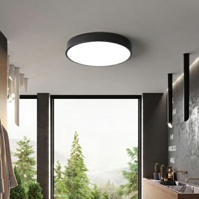 Minimalismo Style Round LED Ceiling Light Acrylic Flush Light for Dinning Room