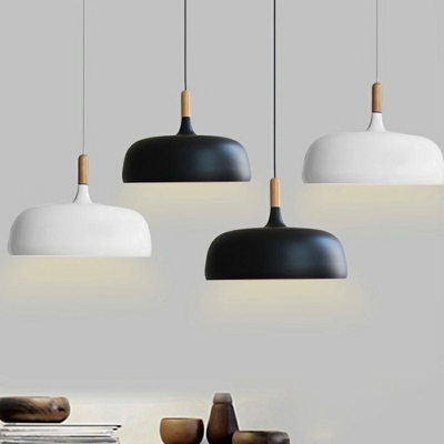 Nordic Minimalist Macaron Pendant Lamp Aluminum Alloy Lampshade Hanging for Cafe Shop