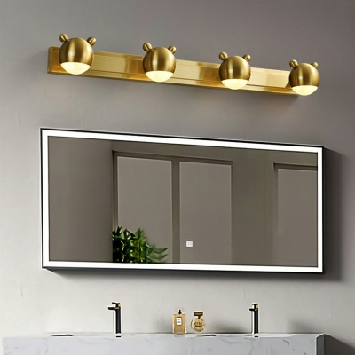 Bear Metal Shade Mirror Front Lamp Modern Gold Shade LED Wall Lamp