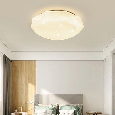 LED Acrylic Flush Mount Ceiling Lighting Modern White Ceiling Lamp for Bedroom