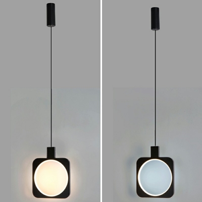 Post Modern Pendant LED Light Chandeliers for Dining Room Foyer Farmhouse in Black