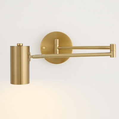 Single-Bulb Cylindrical Folding Telescopic Rocker Long Pole Wall Lamp Wall Mounted bedside Lamp