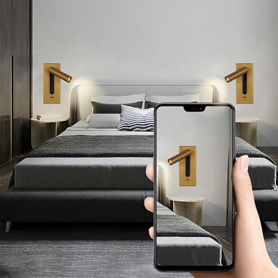 Modern Bedroom Bedside LED Reading Wall Lamp With USB Charging Port 3W Embedded Installation Lamp