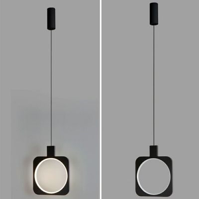 Post Modern Pendant LED Light Chandeliers for Dining Room Foyer Farmhouse in Black