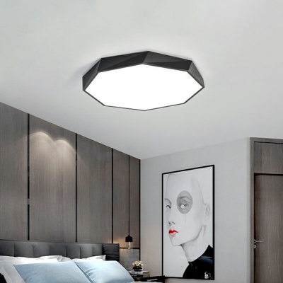 Acrylic Ceiling Light Modern Style Geometric LED Flush Mount Ceiling Lamp for Bedroom