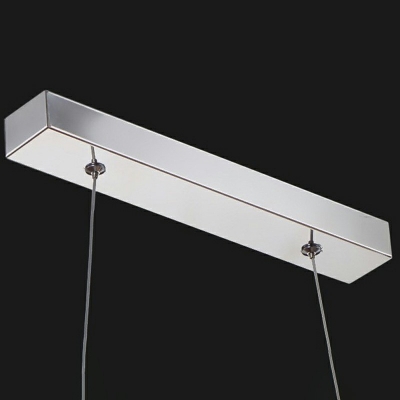 Black Elegant Crystal Island Lighting 39 Inchs Wide Fixture Install Over Kitchen or Dining Table