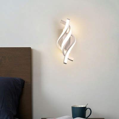 Creative Individual Twist Sconce Light 4.5 Inchs Wide Nordic Fashion LED Wall Mount Light for Corridor in White Light