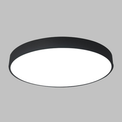 Contemporary Ceiling Light with LED Light 2 Inchs Height Circle Acrylic Shade Flush Mount Ceiling Light for Hallway