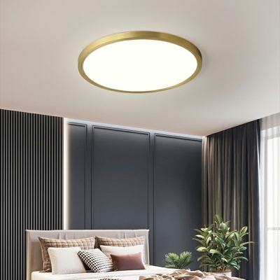 Contemporary Ceiling Light with LED Light Circle Acrylic Shade Flush Mount Ceiling Light for Hallway in 3 Colors Light