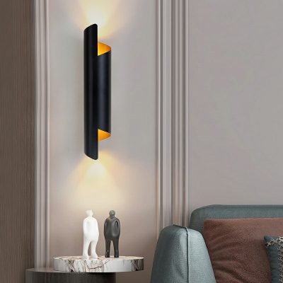 1-light Metal Wall Sconce Reels Shaft Wall Light for Corridor Aisle