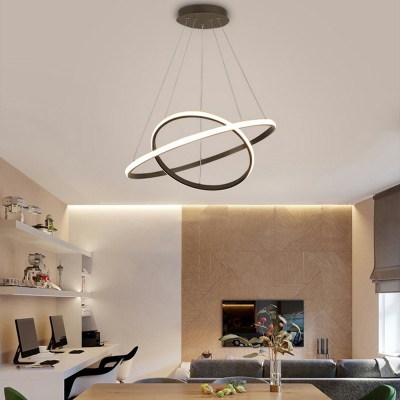 All Copper LED Pendant Lamp Acrylic lampshade Bedroom Pendant Lighting