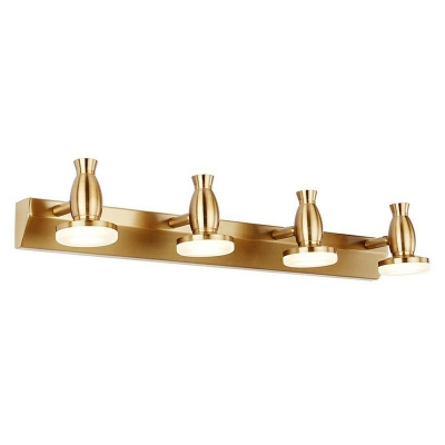 Brass Metal Shade Industrial Mirror Front Lamp Seal Design LED Wall Lamp