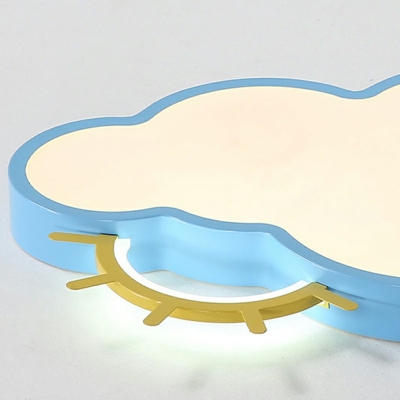 Cloud Ceiling Light  LED Light 15 Inchs Wide  Acrylic Shade Flush Mount Ceiling Light for Children Bedroom