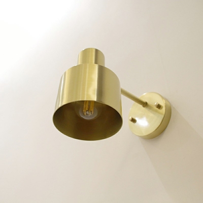 Modern Sconce Lighting Copper LED Wall Light Cylindrical Shape Wall Mounted bedside Lamp