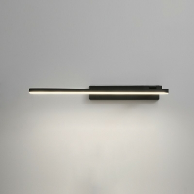 Linear Metal Minimalist Mirror Front Lamp Acrylic Rectangle LED 1-Light Wall Lamp