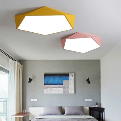 Modern Minimalist Ultra-Thin LED Macarons Ceiling Light with Acrylic Lampshade Indoor Flush Mount Lighting