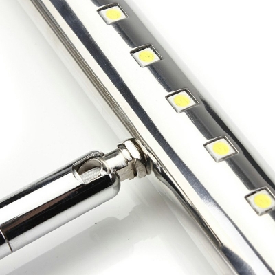 Simple Sliver LED Vanity Sconce Light in Warm/White Light Fixtures Stainless Steel Lamp for Bathroom