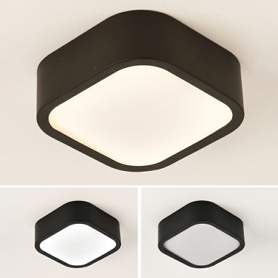 Contemporary Simplicity Round Shape Acrylic Shade Bedroom LED Ceiling Mounted Light
