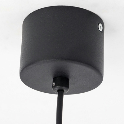 Domed Hanging Ceiling Fixtures Black 14 Inchs Wide Pendant Lights for Bedroom in 3 Colors Light