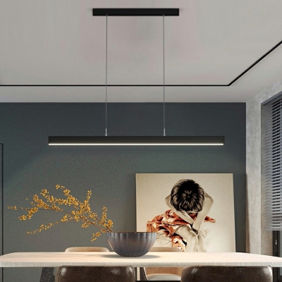 Modern Metal Pendant Light Linear Ceiling Fixture 2