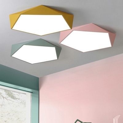 Modern Minimalist Ultra-Thin LED Macarons Ceiling Light with Acrylic Lampshade Indoor Flush Mount Lighting