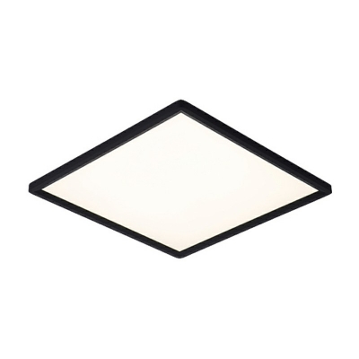 LED Simplicity Lighting Square Acrylic Flush Mount Ceiling Lamp in Black for Room
