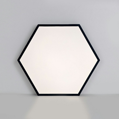 Modern Minimalist Hexagonal Ceiling Lamp Acrylic Lampshade Bedroom Flush Mount Ceiling Lights