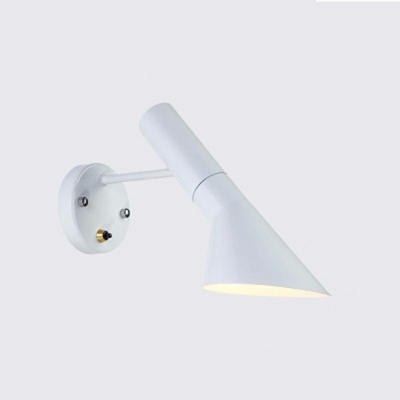 Modern Minimalist Study Wall Lamp Adjustable Wrought Iron Lampshade Indoor Wall Lighting