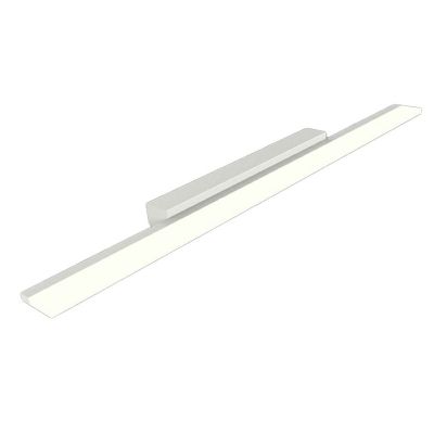 Simplicity Minimalist Metal Shade Mirror Front Lamp Rectangle Acrylic LED 1-Light Wall Lamp