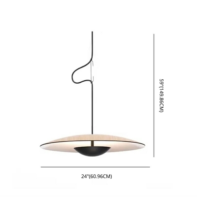 Simplicity Pendant Glass Shade Metal Ceiling Mount Single Pendant for Dining Room with 59 Inchs Height Adjustable Cord