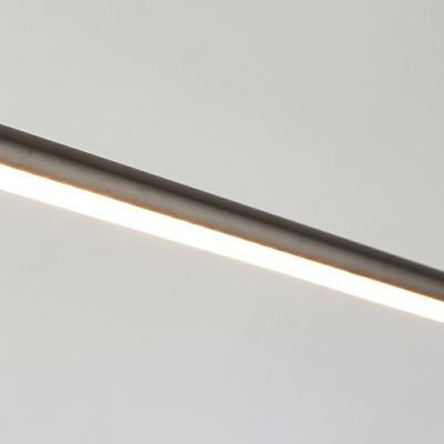 Slim Stick Wall Mount Lighting Minimalist 2.5 Inchs Wide Metallic LED Hallway Surface Wall Sconce