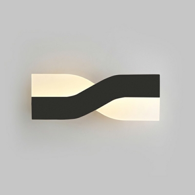 Z-Shaped Wall Lamp Fixture Modern Acrylic LED Wall Mounted Light in Warm Light for Living Room