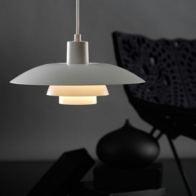 Aluminum Alloy UFO Shape Hanging Lamp 1 Light 15 Inchs Wide Corridor Aisle Lighting Fixture for Bedroom