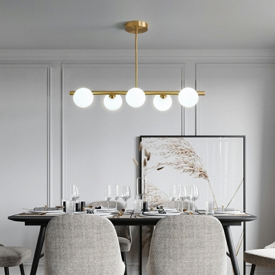 Post-Modern Molecule Island Lighting Kitchen Bar Dining Room Pendant Lamp with Glass Globe