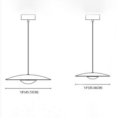 Simplicity Pendant Glass Shade Metal Ceiling Mount Single Pendant for Dining Room with 59 Inchs Height Adjustable Cord