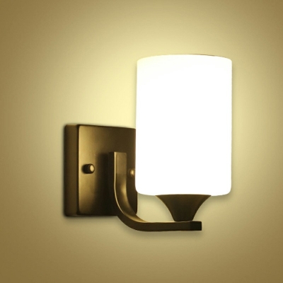 Black Ultrathin Rectangle LED Wall Sconce Minimalist Wall Mounted Lamp with White Glass