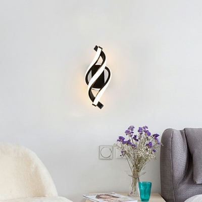 Creative Individual Twist Sconce Light 4.5 Inchs Wide Nordic Fashion LED Wall Mount Light for Corridor in White Light