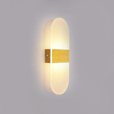Ultrathin LED Wall Sconce Minimalist Acrylic Wall Mounted Lamp for Bedroom Study Room