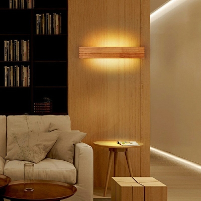 Bright LED Wood Linear Wall Light 3.5