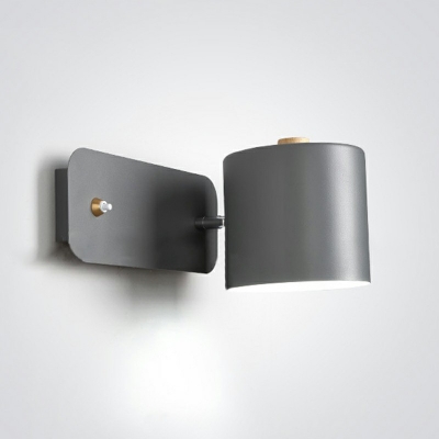 Cylindrical Wall Hanging Light Postmodern Single Light 5 Inchs Length Wall Mounted Lamp for Bedroom