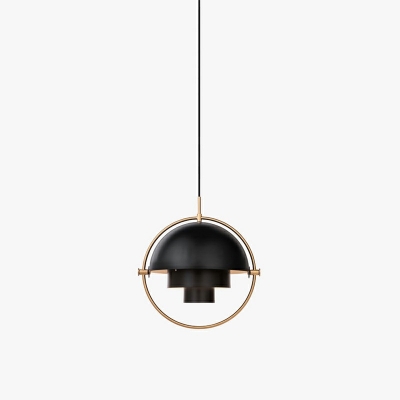 Single-Light Metal Pendant Light Modern Deformation Ball Personalized Decorative Chandelier for Bedroom